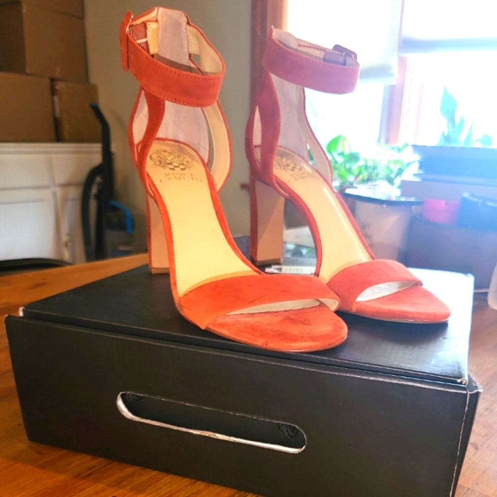 Suede heels